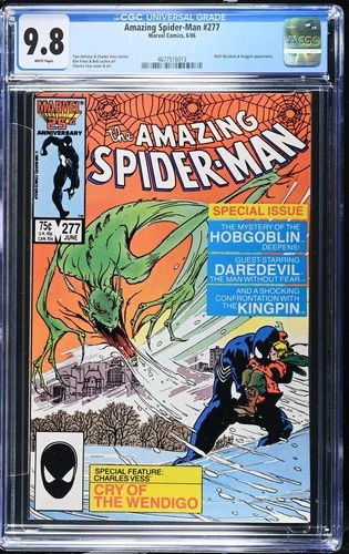 Amazing Spider-Man 277 Cgc 9.8 White pages Marvel 1986