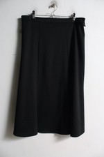 Bonmarche Womens Floaty Stretch Skirt - Black - Size 12 e42 