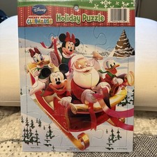 Disney Mickey Mouse Puzzle New Sealed Holiday Puzzle 8 X11 Ages 3 and Up 12 PCS
