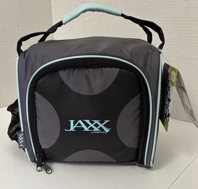 Jaxx by Fit & Fresh FITPAK Deluxe Meal Prep Bag w/Ice Pack & 7 Containers Black