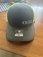 United Rentals Gray Neon Green Mesh Richardson 112 Original Trucker Baseball Hat