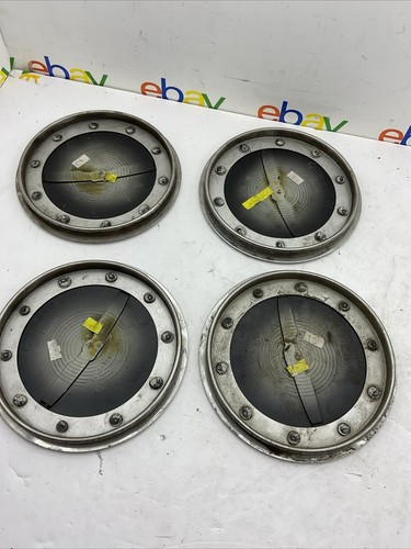 Set of 4 1994 - 1997 Ford Thunderbird Chrome Wheel Center Caps OEM GENUINE - Picture 2 of 4