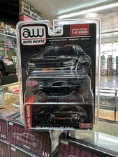 2021 DODGE CHARGER SRT HELLCAT BLACK 1/64 DIECAST CAR BY AUTO WORLD CP8085