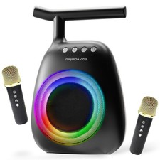 Karaoke Machine for Kids Adults Portable Bluetooth Speaker with 2 Wireless Mi...
