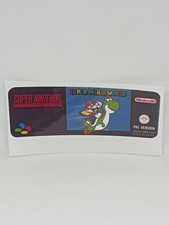 SUPER MARIO WORLD (FRG) SUPER NINTENDO / SNES replacement label