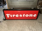 Vintage Firestone Tire Lighted Sign