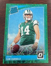 2018 Donruss Optic Rated Rookie Sam Darnold #151 Green Velocity Rookie Seahawks