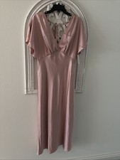 NEW- A New Day Beautiful Light Pink Satin Long Dress Size Medium