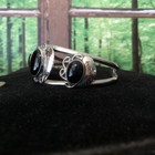 Native Jeweler COIN Silver (.900) & Genuine Polished BLACK ONYX Bracelet — photo 4