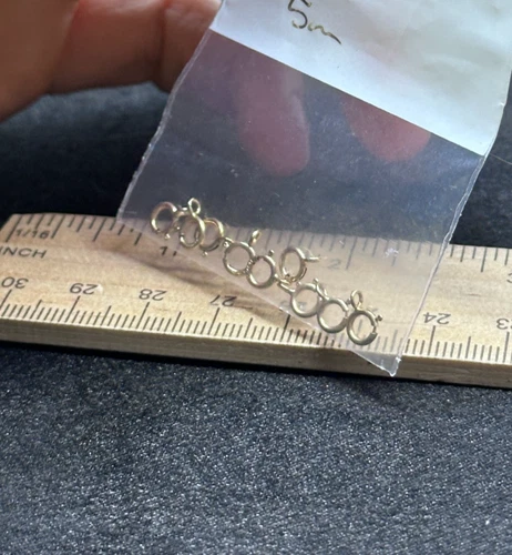 14/20 Gold Filled Spring Ring Clasps for Jewelry Making- Vintage Estate Find