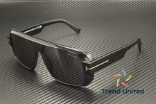 Tom Ford FT1101 01A Plastic Shiny Black Smoke 58 mm Men's Sunglasses