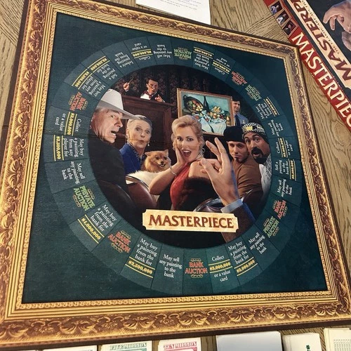 Masterpiece The Art Auction Game Vintage Parker Bros Board Game Complete