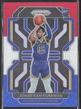 2021-22 Panini Prizm #307 Jonathan Kuminga Red White and Blue RC (JB)