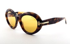 TOM FORD TF 1328 ICON collection Sunglasses 53E Havana/Amber lenses 55 New