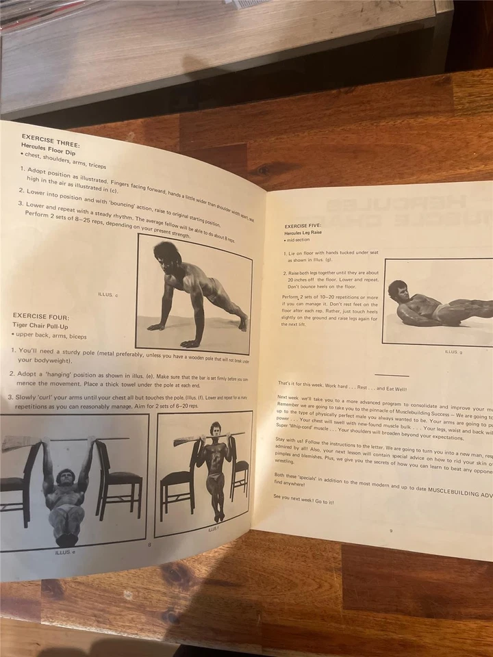 Rare Full Set HERCULES II bodybuilding exercise muscle ORIGINAL course/booklets - Image 4 of 4