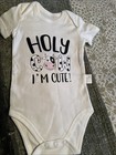 Holy Cow I'm Cute Baby Bodysuit Romper Clothes One-Piece Cow Baby Bodysuit 3-6 M — photo 3