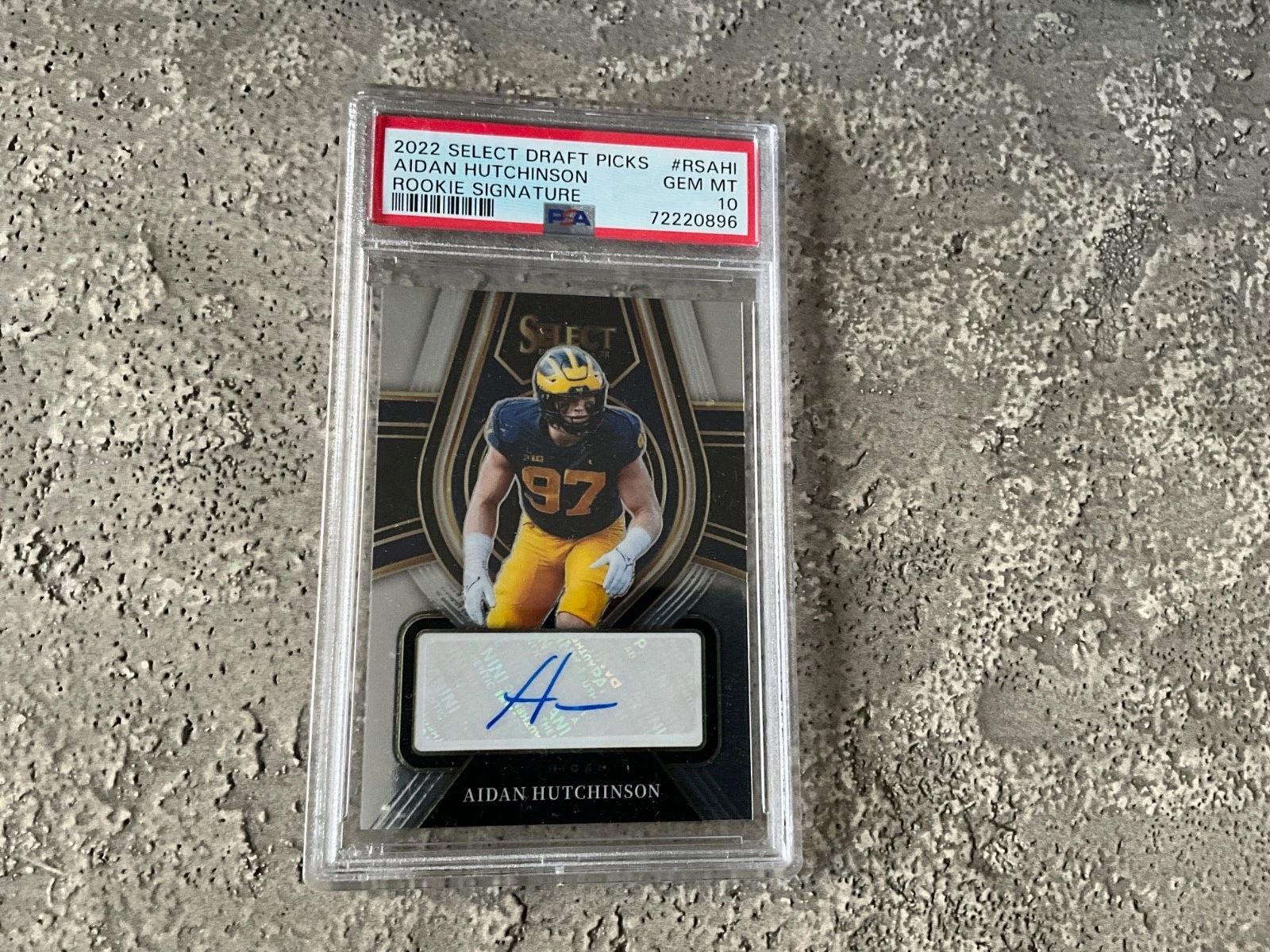 Aidan Hutchinson Panini Select Draft Picks Rookie Signatures #RSAHI Base