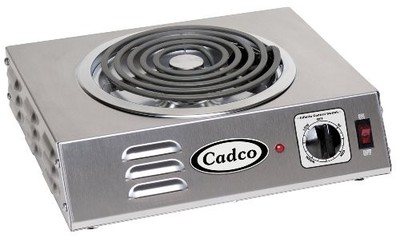Cadco CSR-3T 14'' Electric Hotplate w/ (1) Burner & Infinite Controls, 120v