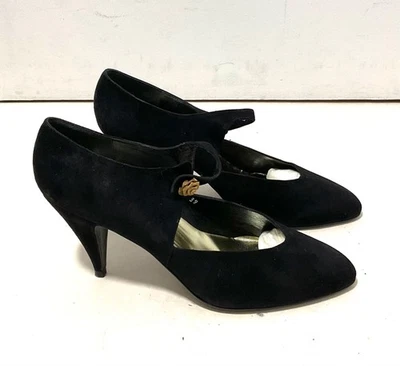 Neuves Escarpins Stuart Weitzman en daim-Made in Spain-année 80 - Photo 1/4