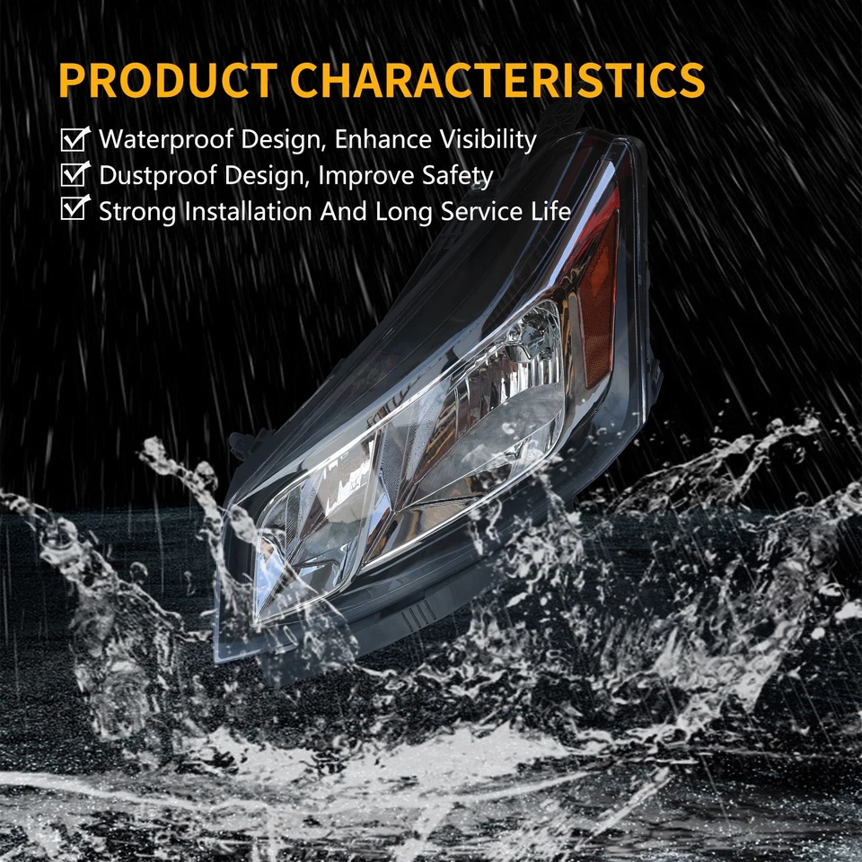 Headlight Assembly For Chevy Traverse 2013-2017 Headlamp Passenger Side Halogen - Image 4 of 4