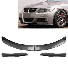 Fit Bmw 3 Series E90 Carbon Front Bumper Spoiler Lipside Splitter Cover Trim
