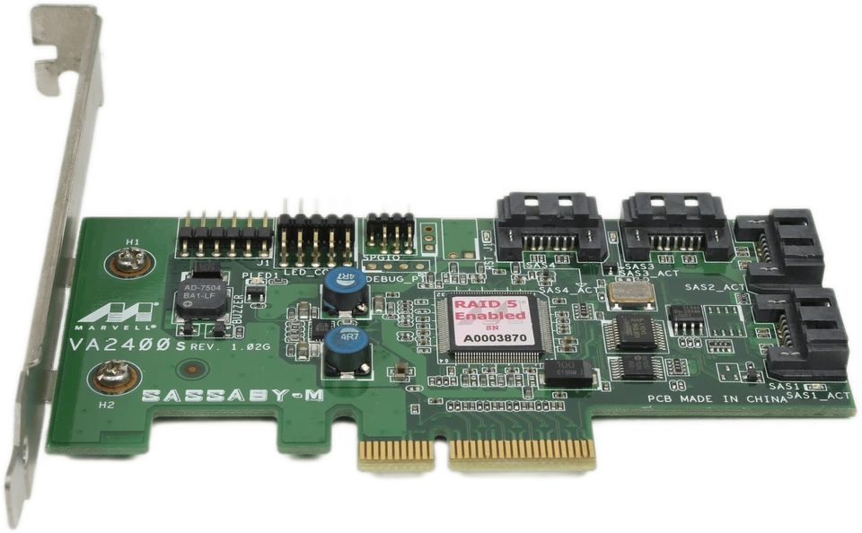 IBM Marvell SASSABY-M VA2400S SATA SAS RAID Controller PCIe x4 FAU46A3460 - Bild 3 von 4