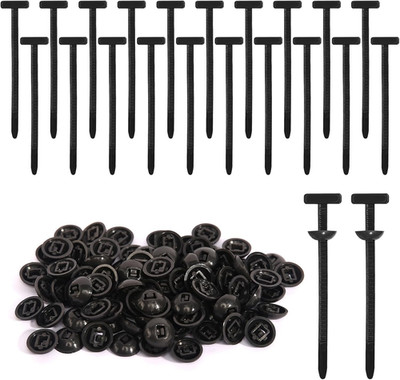 100 Stück Nylon Universal Cable Tie Buckle, Heavy Duty Self Locking Nylon Zip Ti