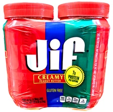 Jif Creamy Peanut Butter 2 Packs x 48 Oz.