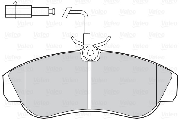 Plaquettes de frein VALEO 302027 avec garniture thermique haute densité