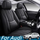 For Audi Q5 Q6 Q7 Q8 TT Q2 A7 5-Seat Full Coverage Faux Leather Car Seat Covers