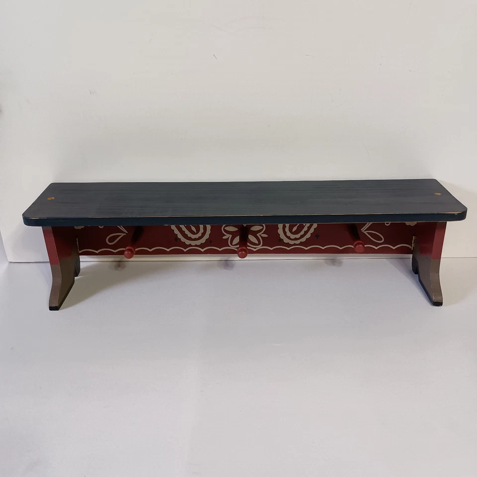 Wall Shelf Country Western Cowboy Boots And Star Theme 3 Peg Rack Decorative  - Image 2 of 4