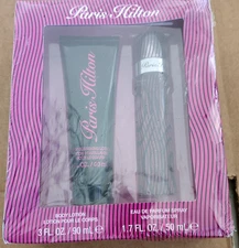PARIS HILTON Gift Set 3oz Body Lotion & 1.7oz Perfume Spray Fragrance Free Ship