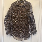 Next maternity Animal Print DENIM Shirt/Blouse Size 12 NEW