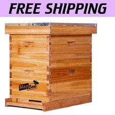 Beginner Beehive Supplies with Removable Boards and Easy Assembly - 8 Frames
