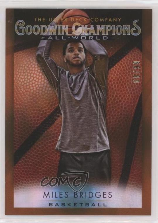 2021 Goodwin Champions All-World Basketball Orange 8/99 Miles Bridges #GB-10 7y2