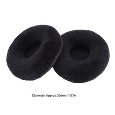 6 Pcs 50mm Headphone Ear Pads Velvet Memory Foam Universal Replacement Ear