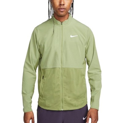 Men Nike Court Advantage Training Tennis Jacket Green MediumDV7387-334 Pre-Owned