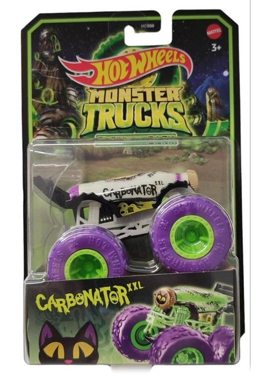 CARBONATOR XXL Glow in the Dark Monster Trucks Hot Wheels Auto Die-cast 1:64