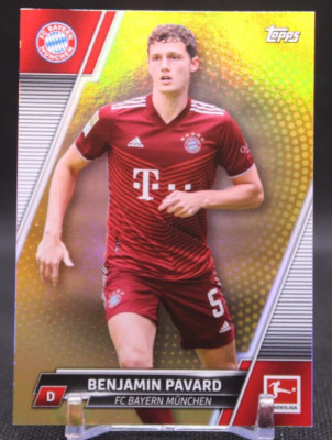 Benjamin Pavard  2021-22 Topps Bundesliga #159 Gold Foilboard #'d/50 Bayern