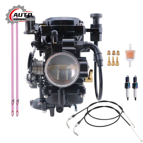 For Harley-Davidson CV40 Sportster 883 1200 Carburetor w 43'' Throttle Cable
