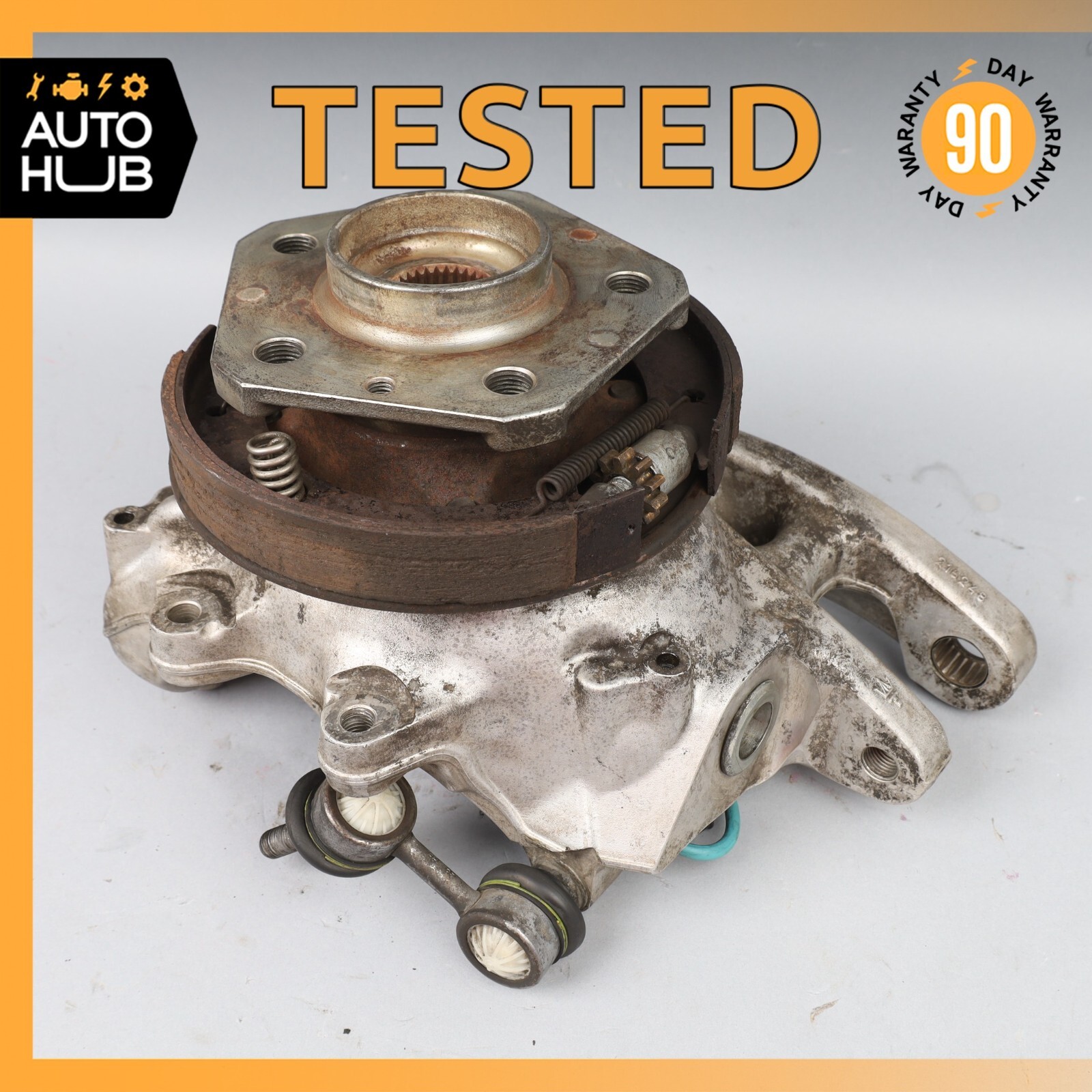 06-10 Maserati GranTurismo M145 Rear Left Side Spindle Knuckle Hub OEM