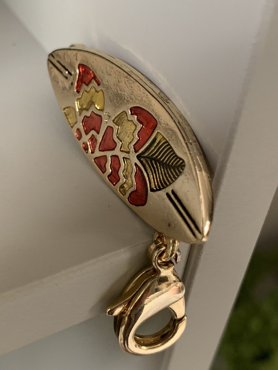 Juicy Couture Hawaiian Floral Beach Surfboard Charm Red