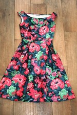 NEW LOVE party dress SIZE S 8 off shoulder skater ball prom 50s occasion wedding
