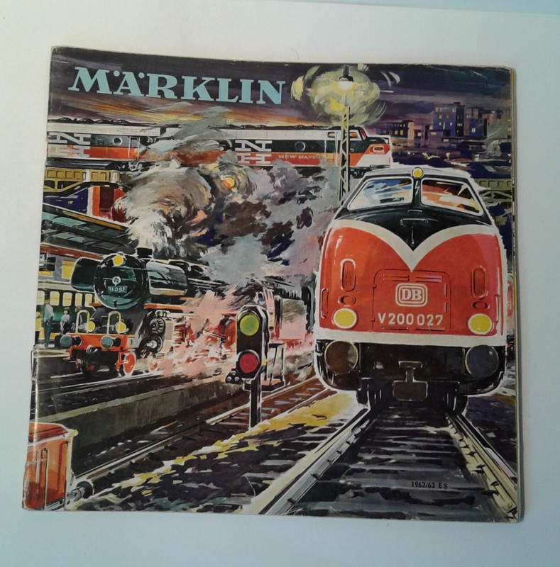 Märklin HO 1962/63 E MODEL RAILROAD CATALOG, FAIR CONDITION
