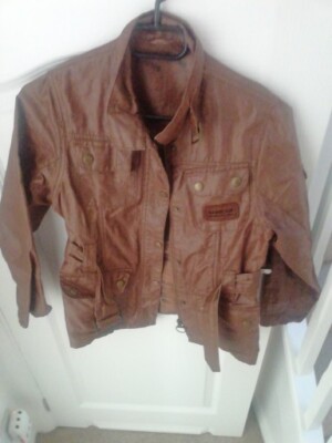 Barbour International Gr. L (10-11 Jahre) Mädchen hellbraun, Duralinen Jacke 