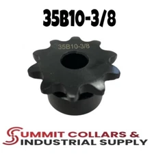 #35 Roller Chain Sprocket B Type 3/8" Bore 10 Tooth 35B10-3/8