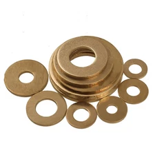 SOLID BRASS FLAT WASHERS TO FIT BOLTS & SCREWS MANY SIZE FORM M10 M12 M14-M24