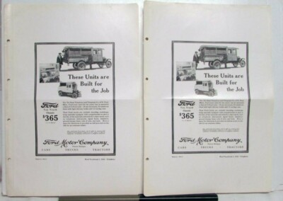 1926 Ford Model T Built For The Job Ton Truck Chassis Ad Proof