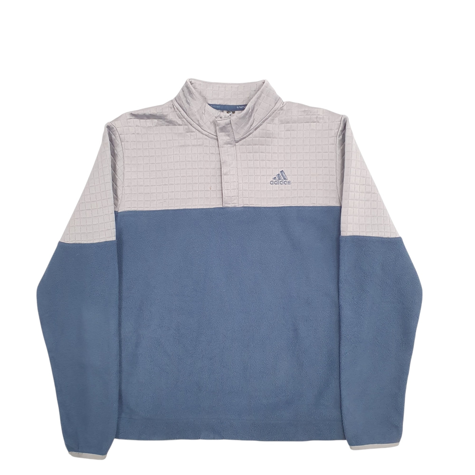 ADIDAS 1/4 Quarter Zip Polyester Fleece Jumper Mens M