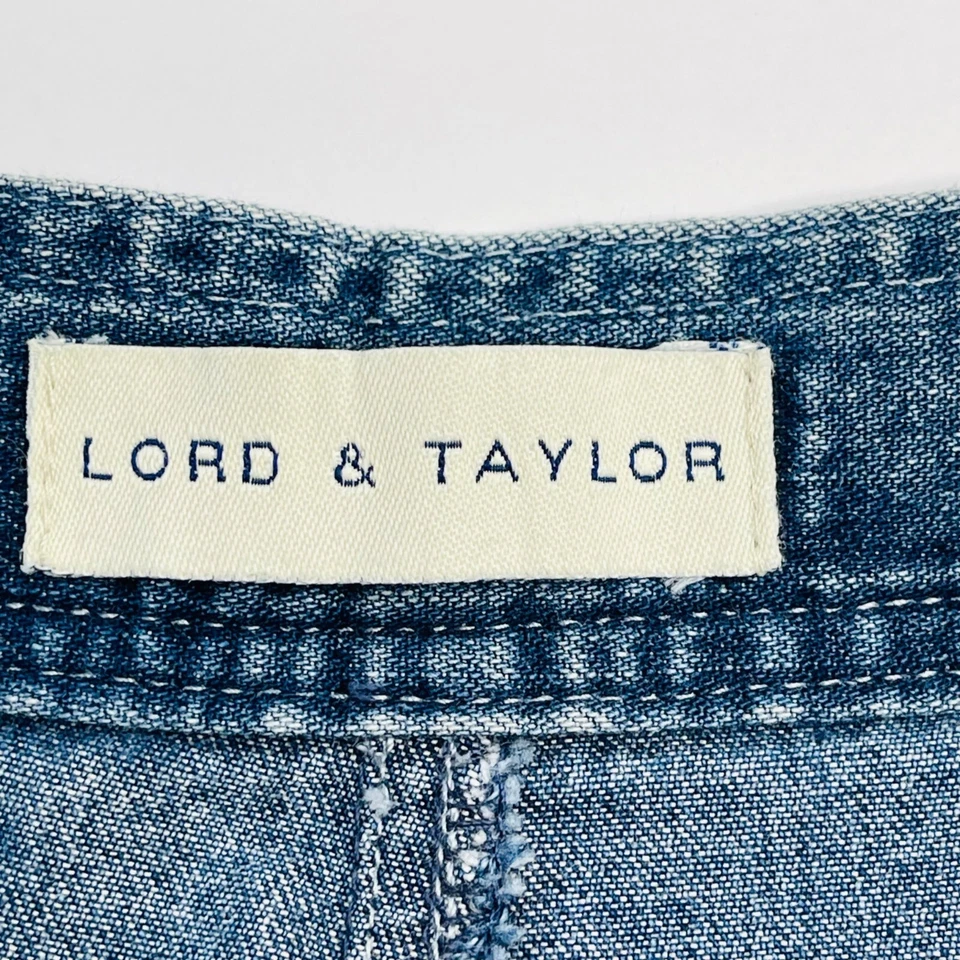 Lord & Taylor Women's High Rise Utility Denim Jean Shorts Size 8 90s Y2K - Image 3 of 4